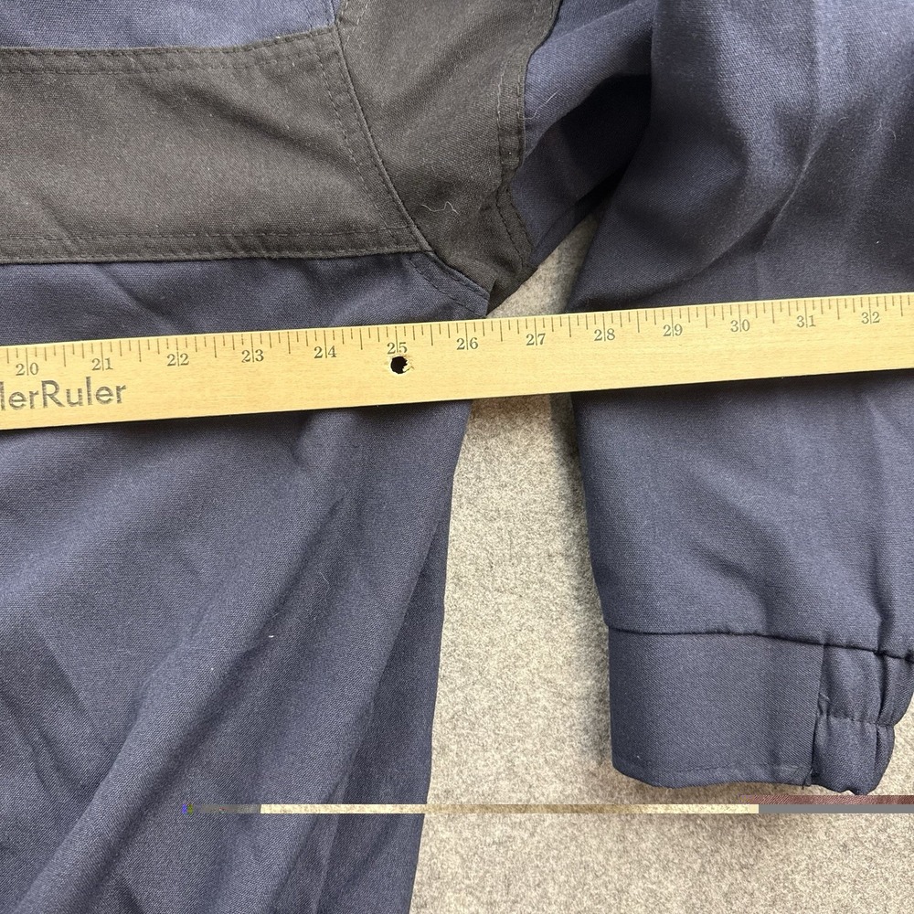 VTG Workrite FR Jacket Mens Large Navy Nomex IIIA Soft Full Zip Workwear USA - Picture 9 of 10
